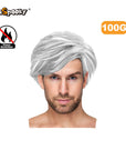 Peluca Corta para Hombre con Flequillo Lateral – Estilo Moderno