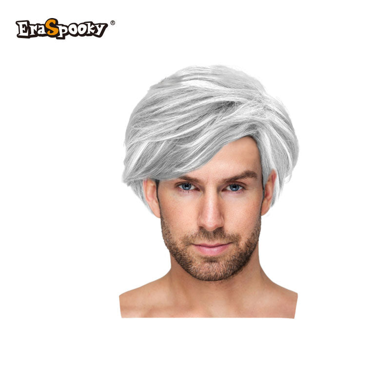 Peluca Corta para Hombre con Flequillo Lateral – Estilo Moderno