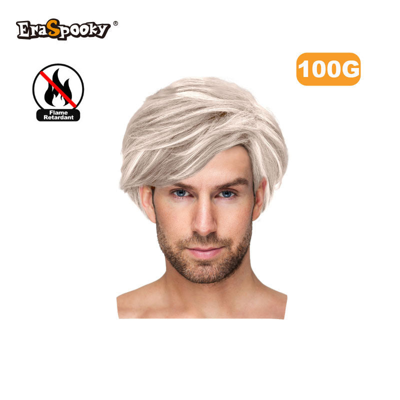Peluca Corta para Hombre con Flequillo Lateral – Estilo Moderno