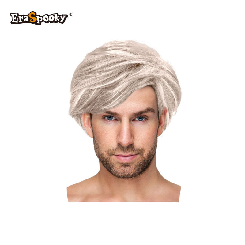 Peluca Corta para Hombre con Flequillo Lateral – Estilo Moderno