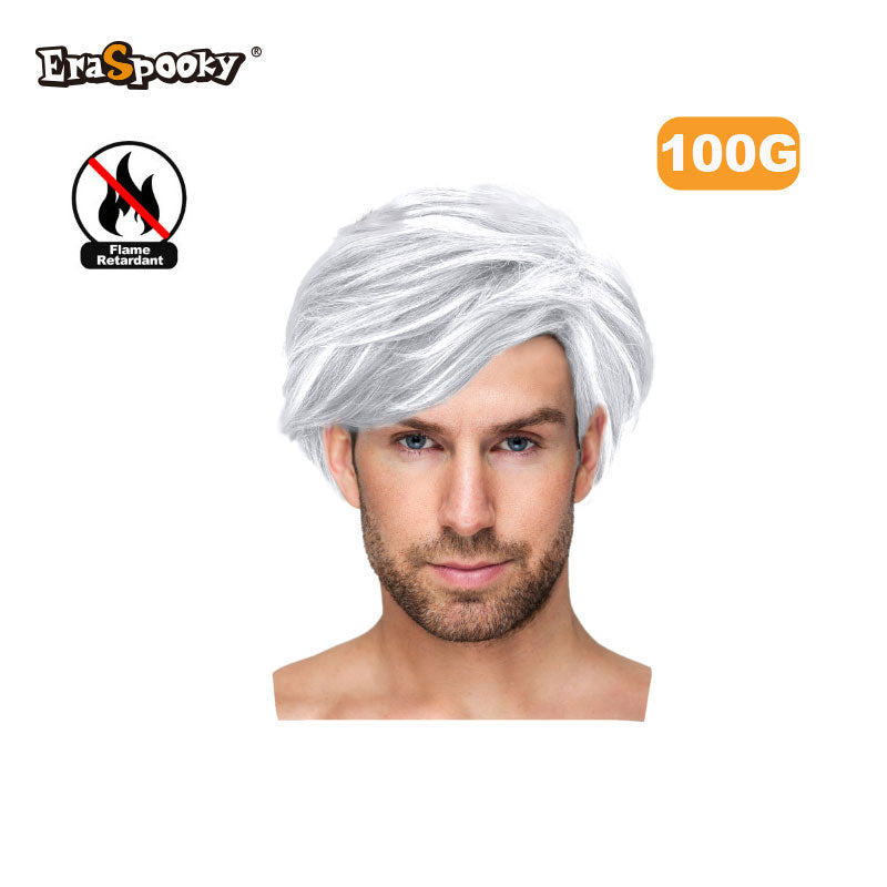 Peluca Corta para Hombre con Flequillo Lateral – Estilo Moderno