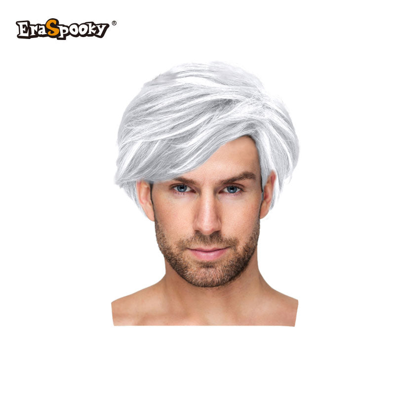 Peluca Corta para Hombre con Flequillo Lateral – Estilo Moderno