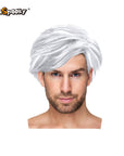 Peluca Corta para Hombre con Flequillo Lateral – Estilo Moderno