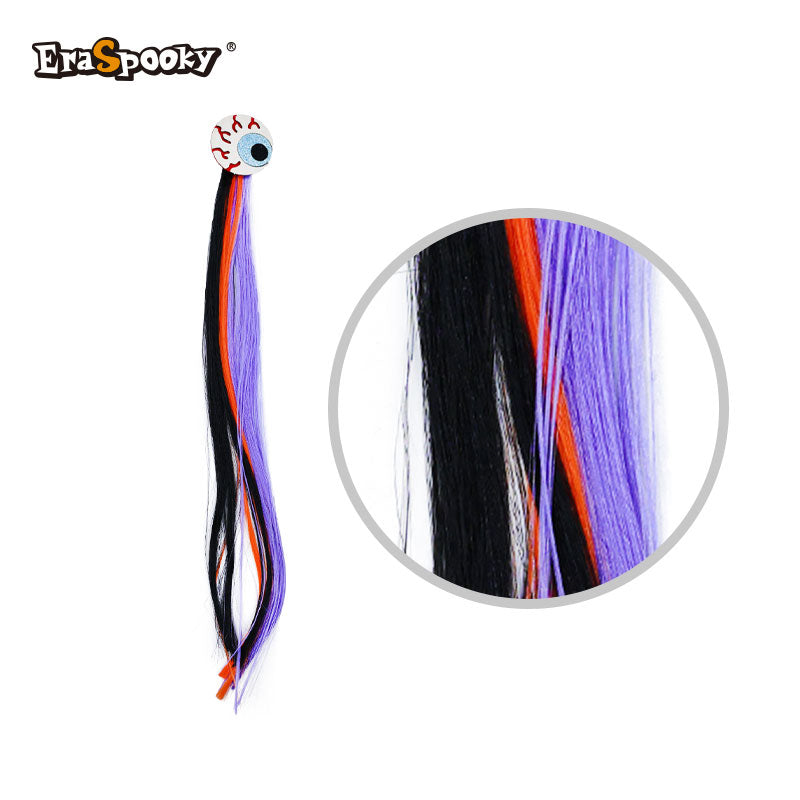 Extensión de Mechas con Clip y Calavera – Accesorio Halloween