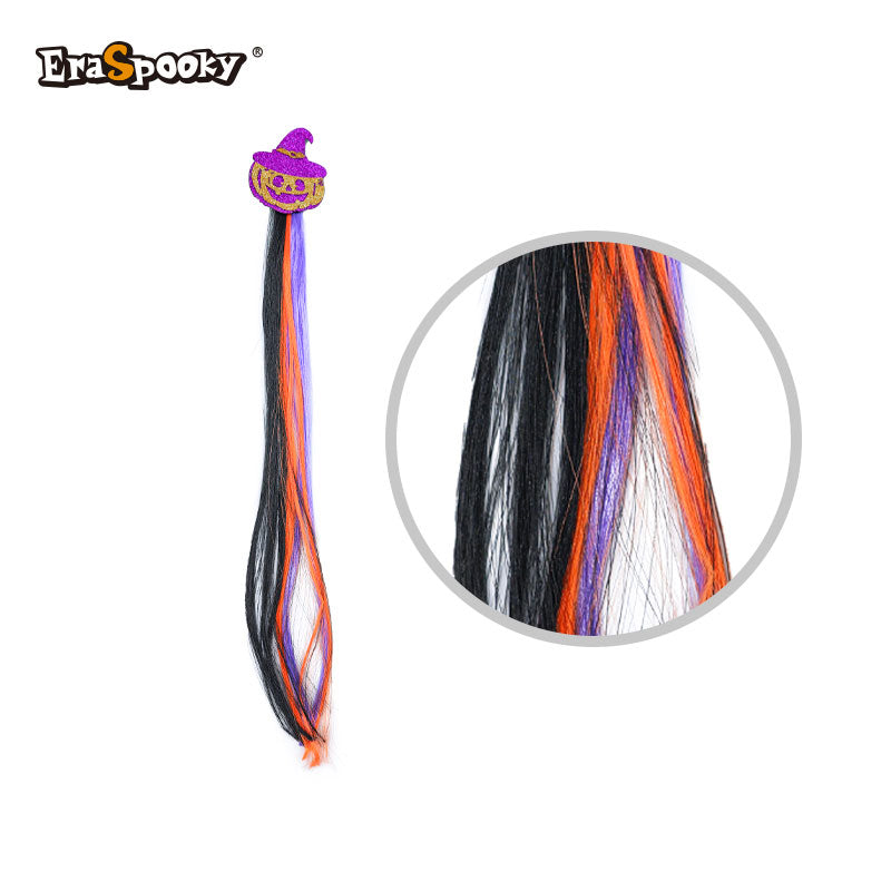 Extensión de Mechas con Clip y Calavera – Accesorio Halloween