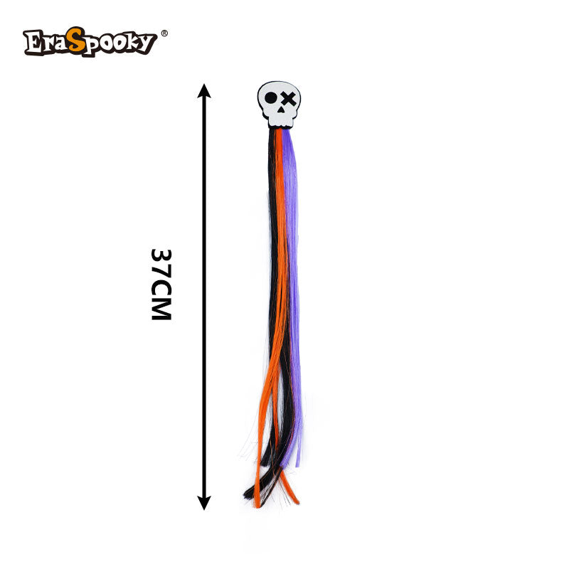 Extensión de Mechas con Clip y Calavera – Accesorio Halloween