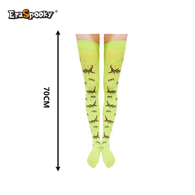Medias altas con estampado esquelético – Halloween &amp; Cosplay