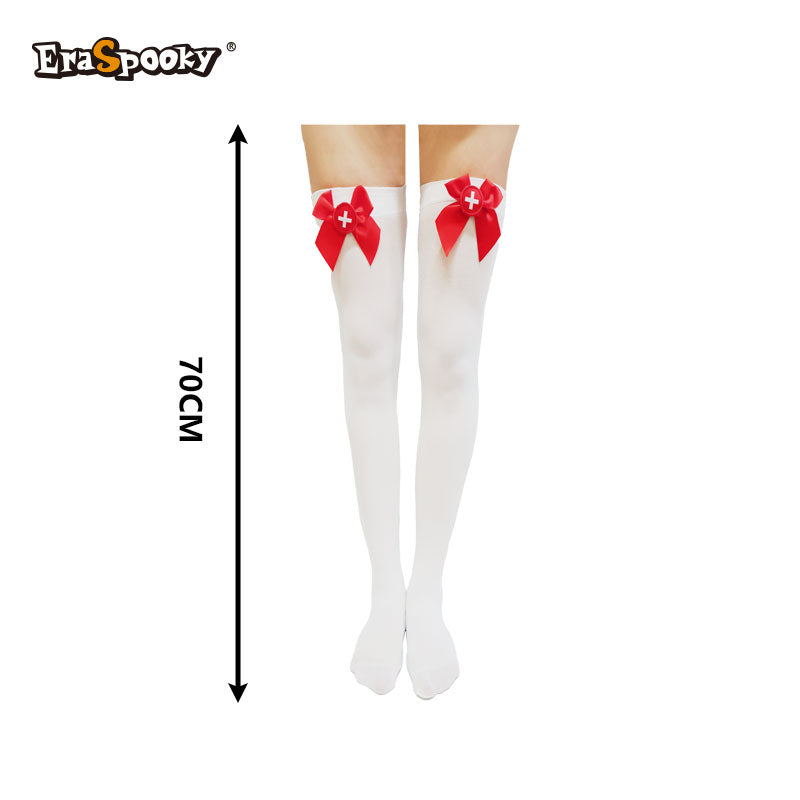 Medias altas con estampado esquelético – Halloween &amp; Cosplay