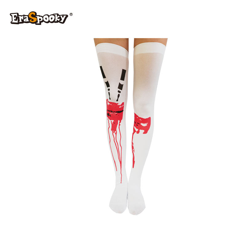 Medias altas “Salpicaduras” – Halloween &amp; Cosplay