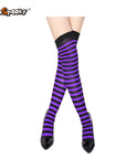 Pantimedias a rayas – Estilo Halloween