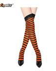 Pantimedias a rayas – Estilo Halloween