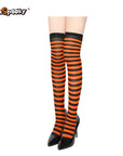 Pantimedias a rayas – Estilo Halloween