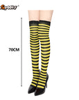 Pantimedias a rayas – Estilo Halloween