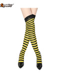 Pantimedias a rayas – Estilo Halloween