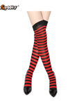 Pantimedias a rayas – Estilo Halloween