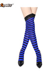 Pantimedias a rayas – Estilo Halloween