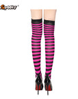 Pantimedias a rayas – Estilo Halloween
