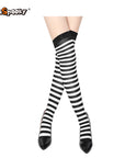 Pantimedias a rayas – Estilo Halloween