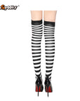 Pantimedias a rayas – Estilo Halloween