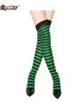 Pantimedias a rayas – Estilo Halloween