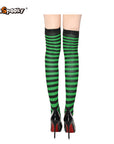 Pantimedias a rayas – Estilo Halloween