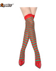 Pantimedias a rayas – Estilo Halloween