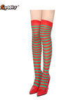 Pantimedias a rayas – Estilo Halloween