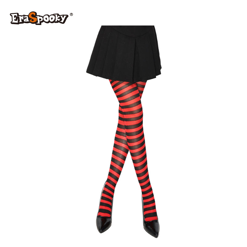 Pantimedias a rayas – Estilo Halloween