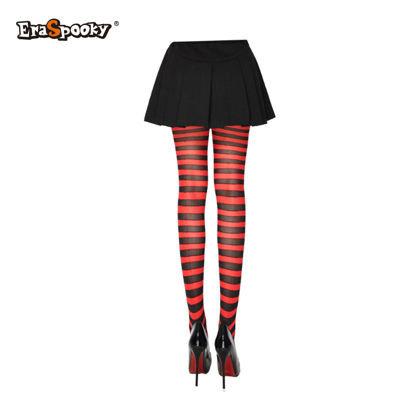 Pantimedias a rayas – Estilo Halloween