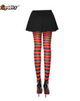 Pantimedias a rayas – Estilo Halloween