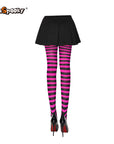 Pantimedias a rayas – Estilo Halloween