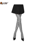 Pantimedias a rayas – Estilo Halloween
