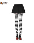 Pantimedias a rayas – Estilo Halloween