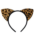 Diadema con Orejas de Gato Estilo Leopardo – Accesorio Divertido para Disfraz