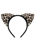 Diadema con Orejas de Gato Estilo Leopardo – Accesorio Divertido para Disfraz