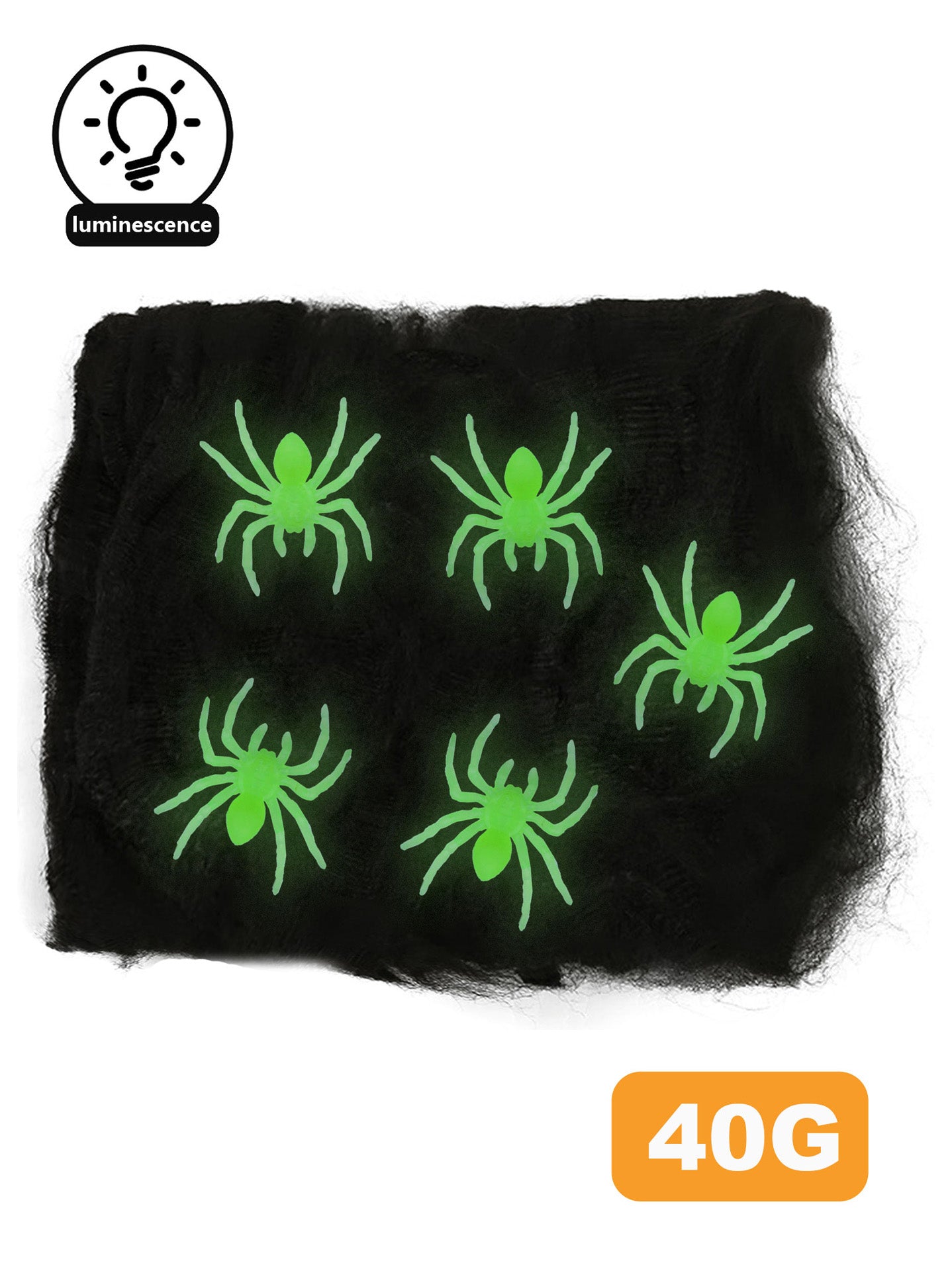 Tela de Araña Decorativa con Arañas – Ideal para Halloween