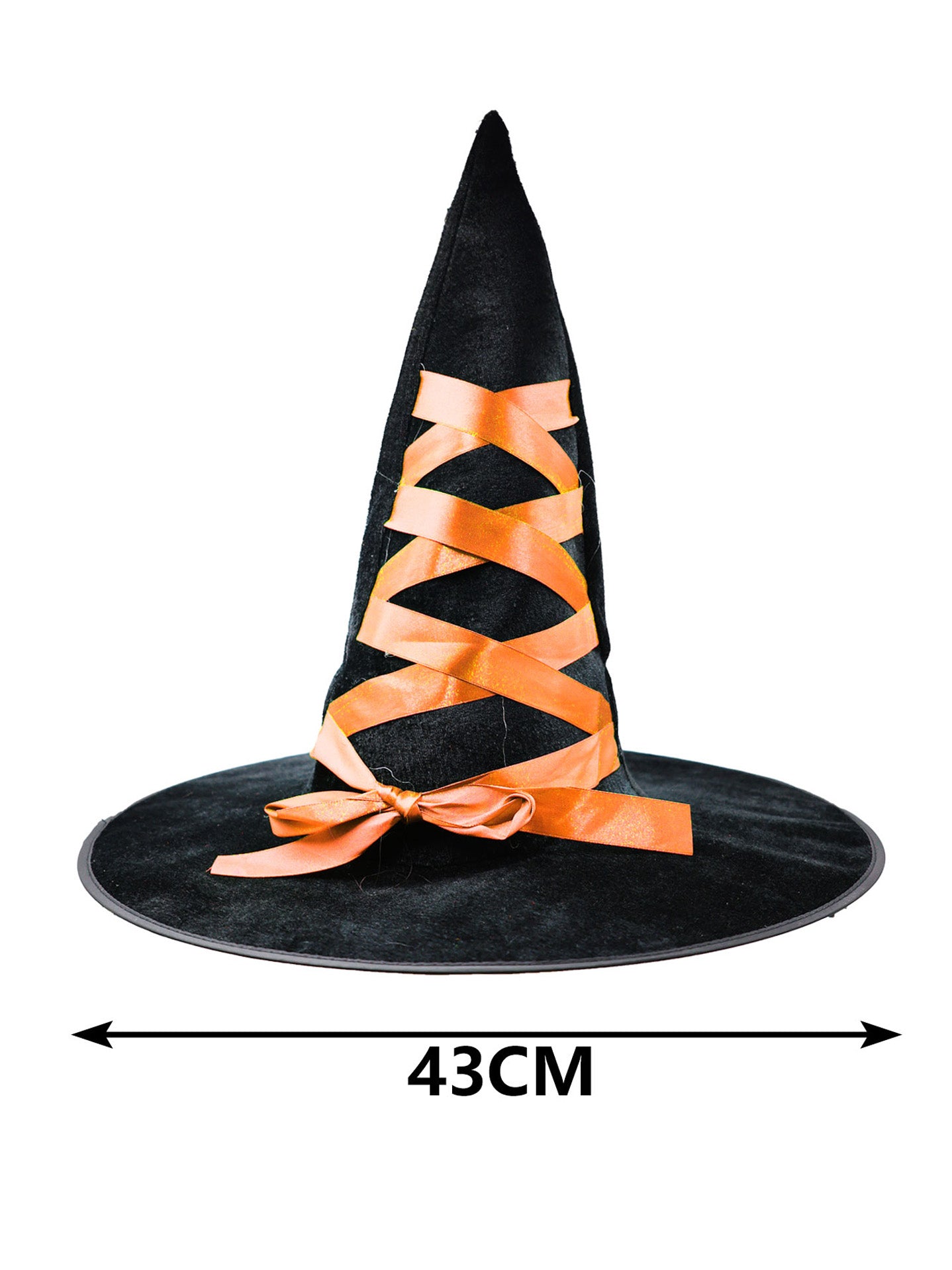 Sombrero de Bruja Negro con Lazo Rosa – Estilo Encantador para Halloween