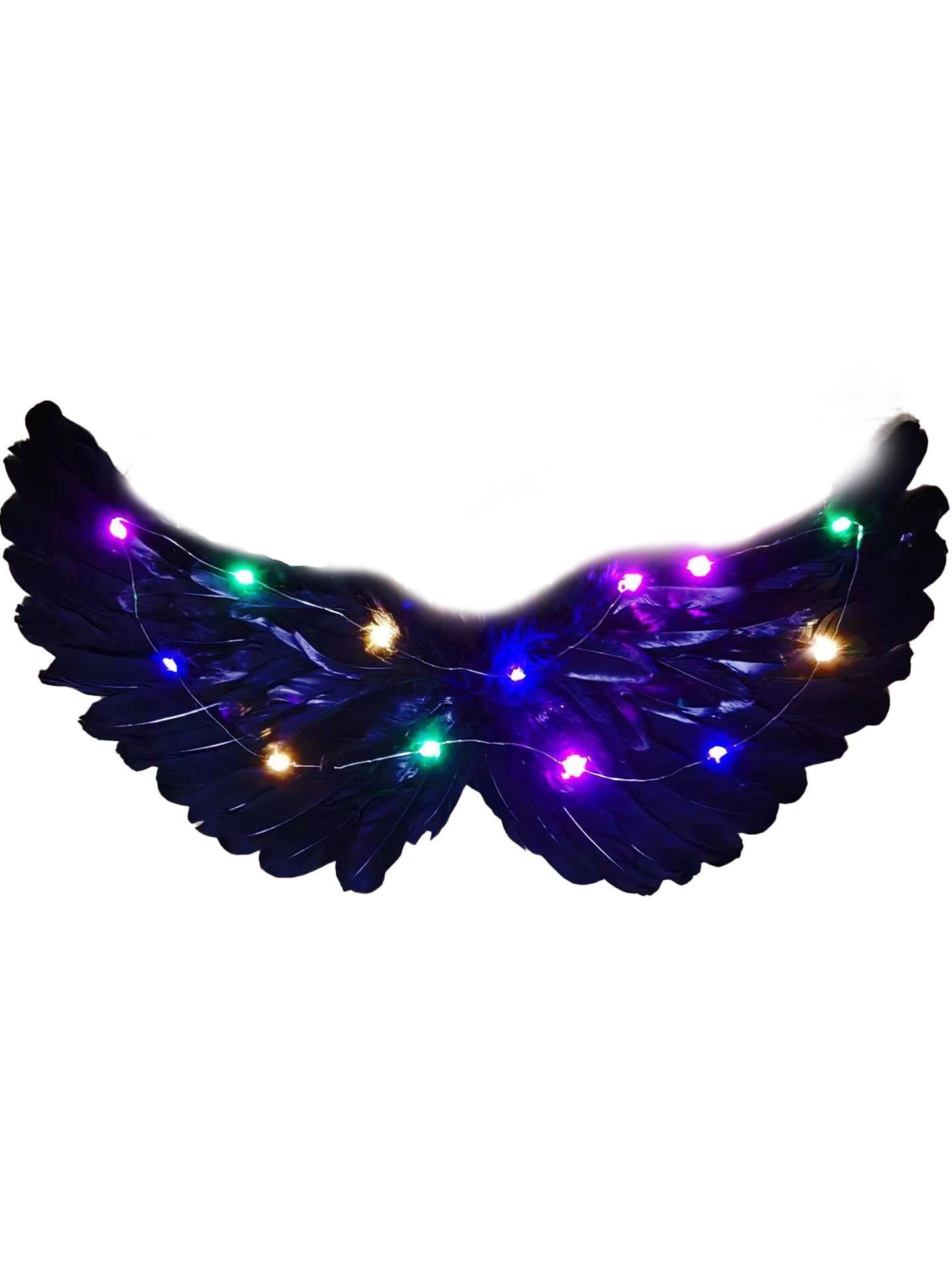 Alas de Ángel con Luces LED Multicolor – Para Disfraz y Fiesta