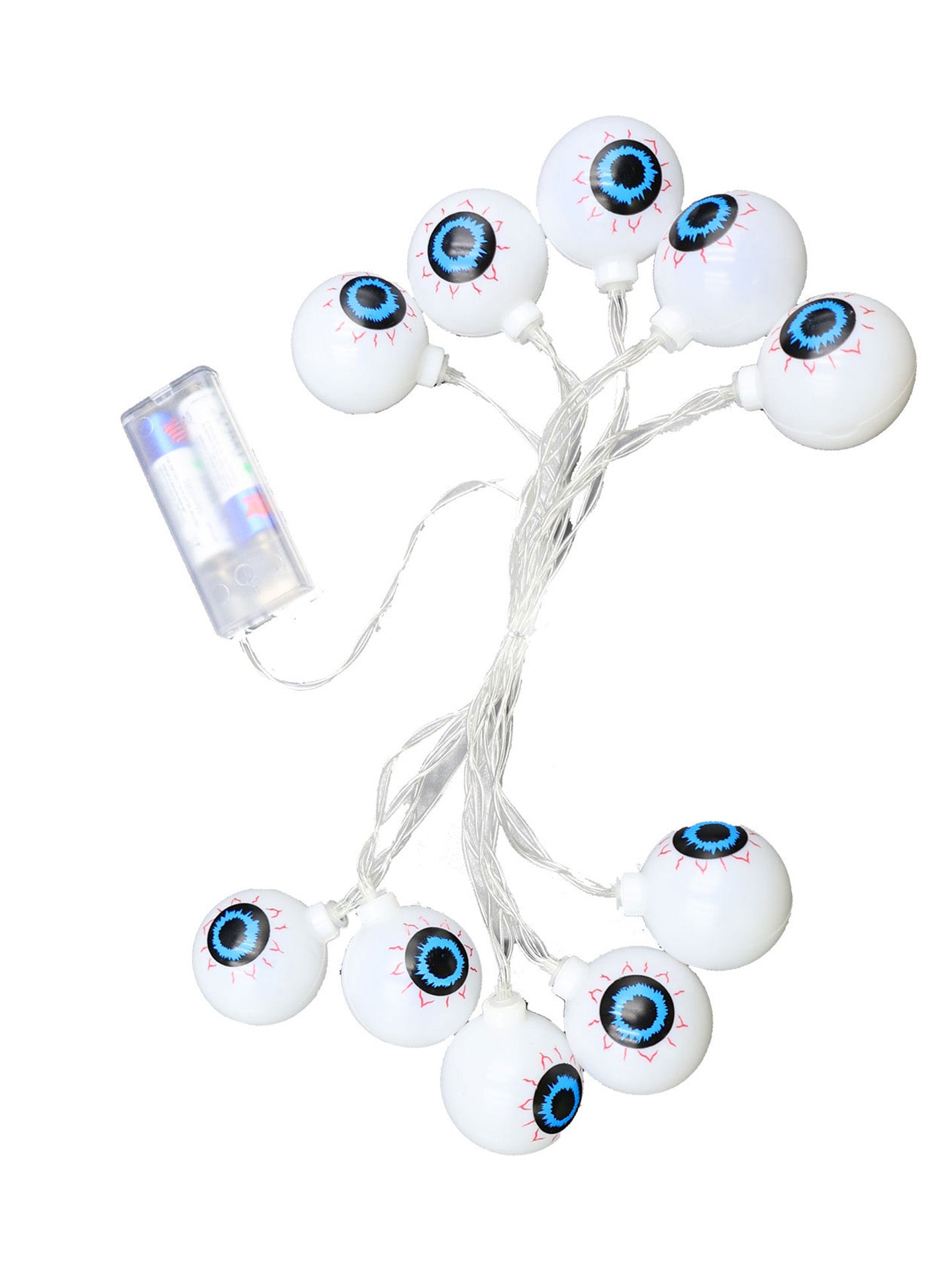 Guirnalda de Calaveras con Luz LED – Decoración Terrorífica de Halloween