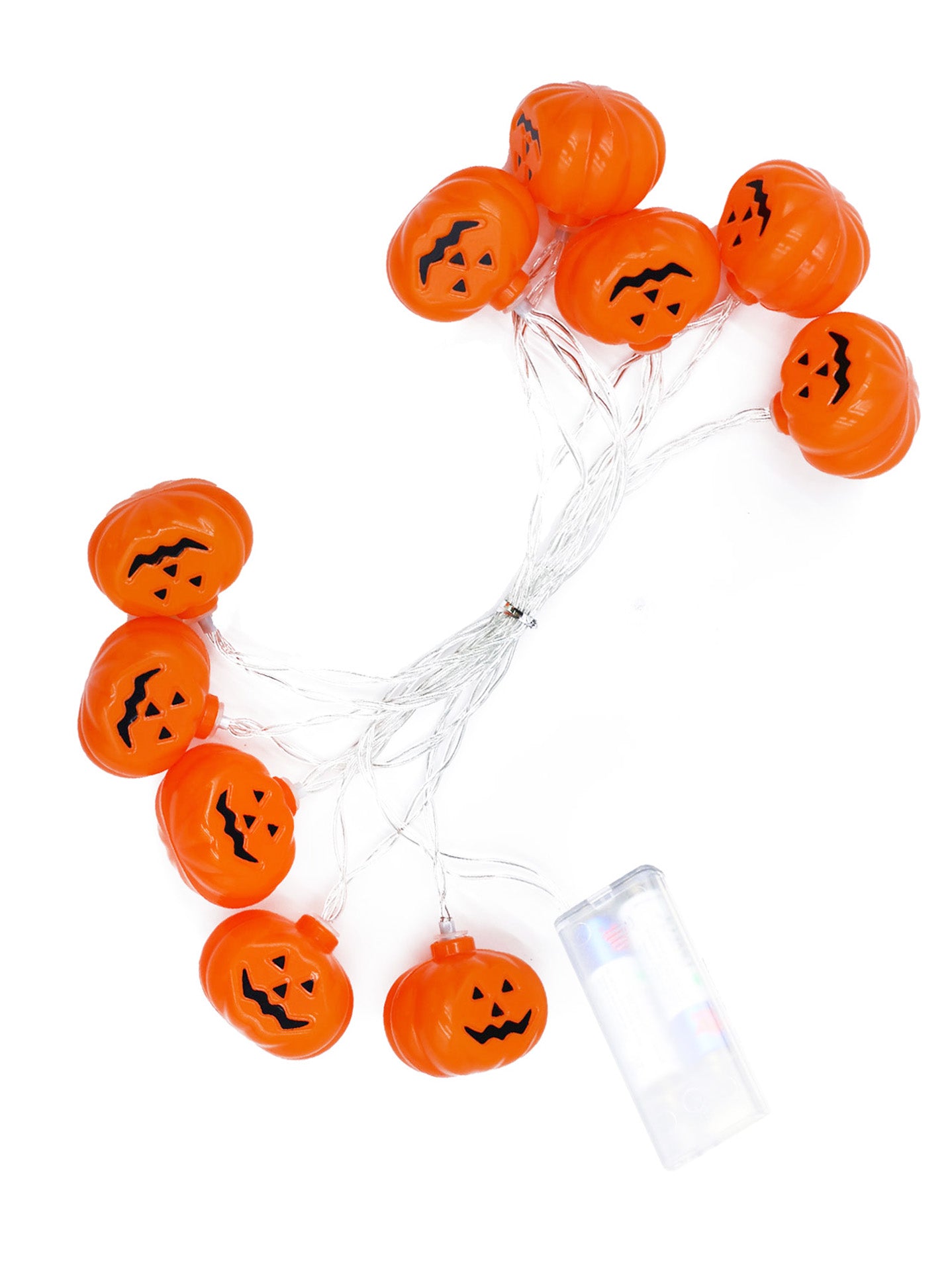 Guirnalda de Calaveras con Luz LED – Decoración Terrorífica de Halloween