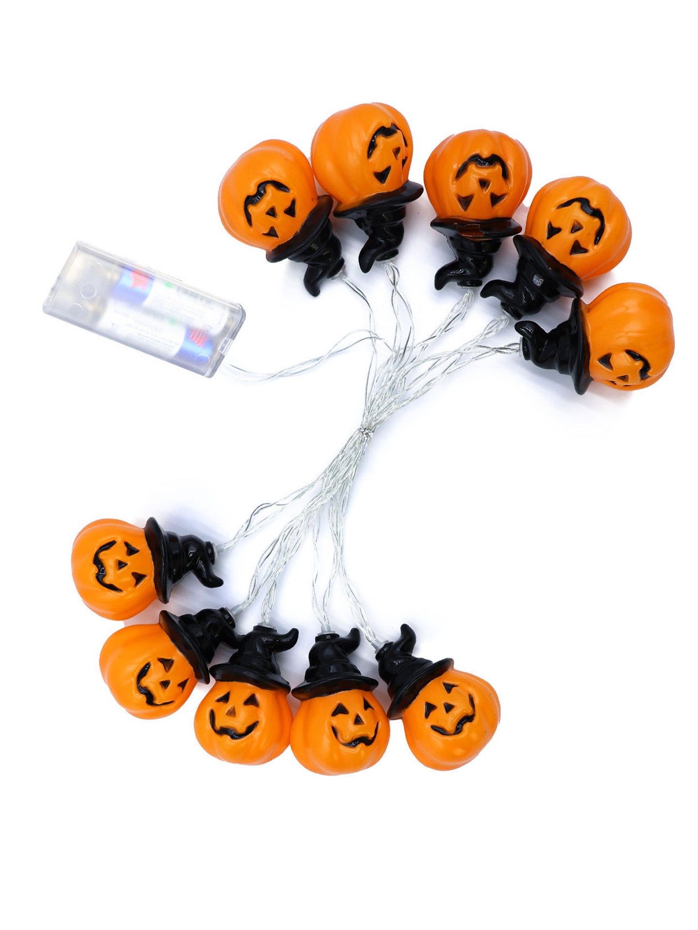 Guirnalda de Calaveras con Luz LED – Decoración Terrorífica de Halloween