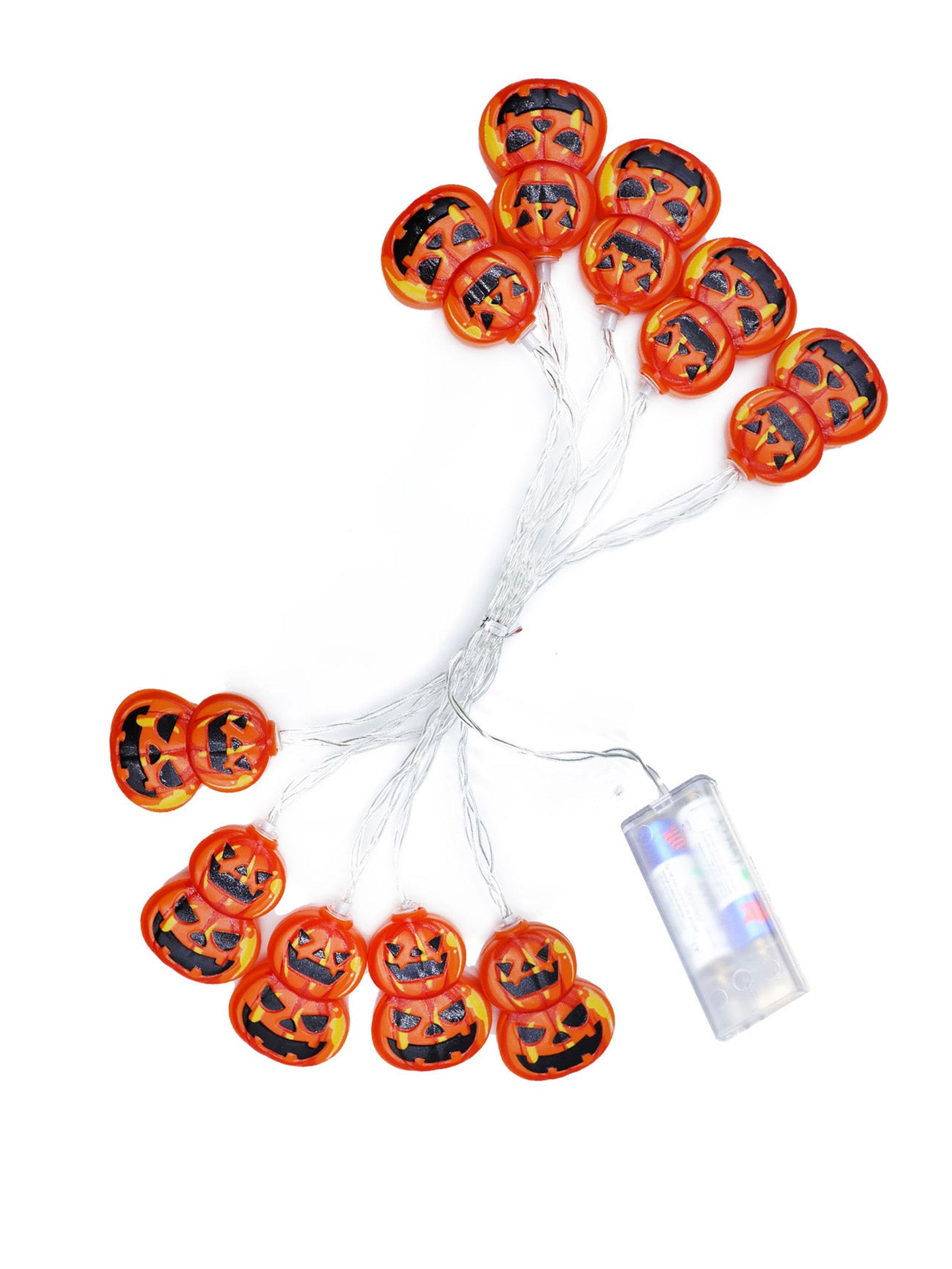 Guirnalda de Calaveras con Luz LED – Decoración Terrorífica de Halloween