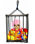 Esqueleto Payaso en Jaula – Decoración Eléctrica de Halloween