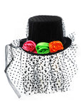 Sombrero Negro con Tul y Rosas – Estilo Gótico para Halloween