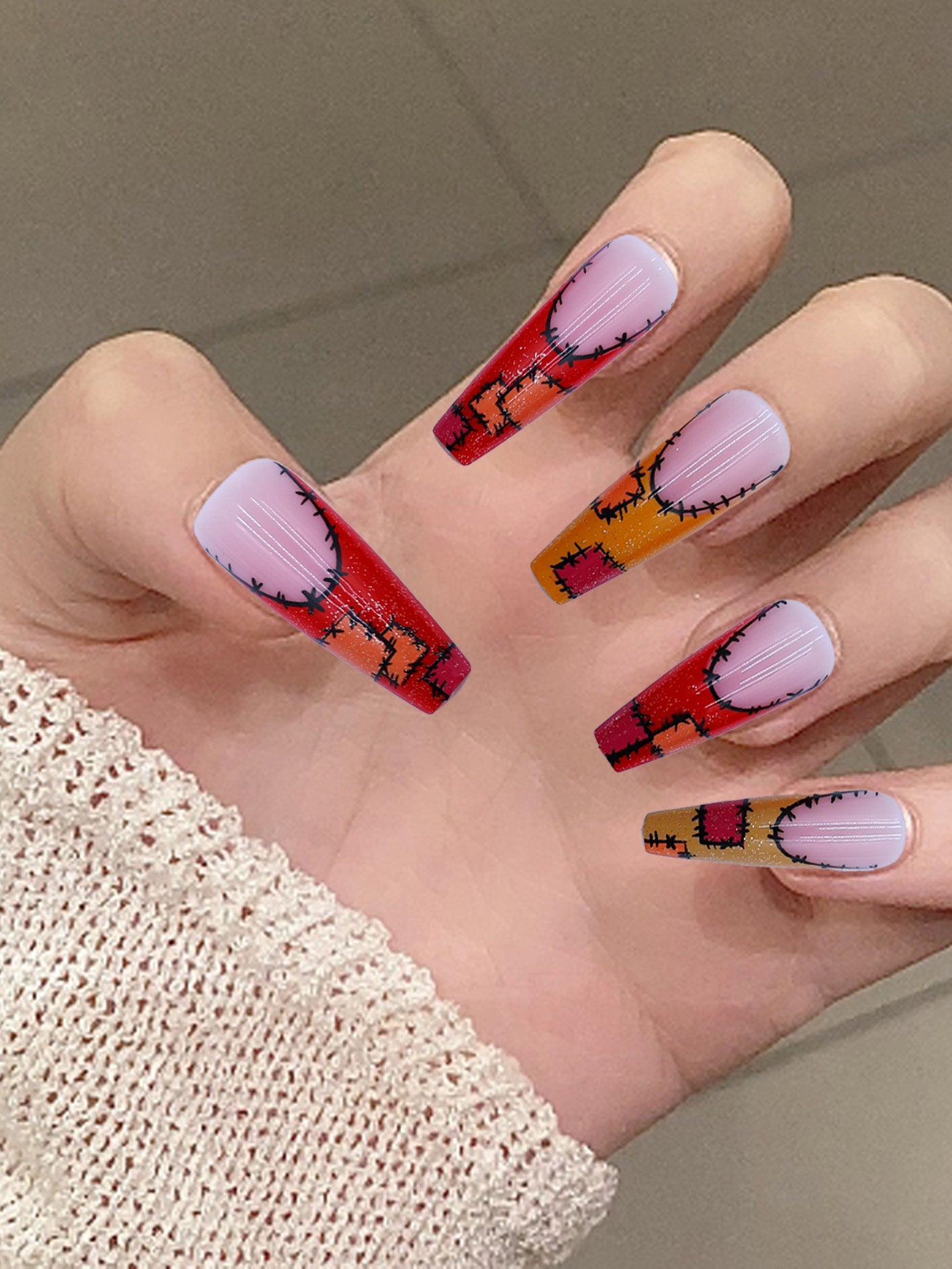 Uñas Postizas  – Estilo Halloween