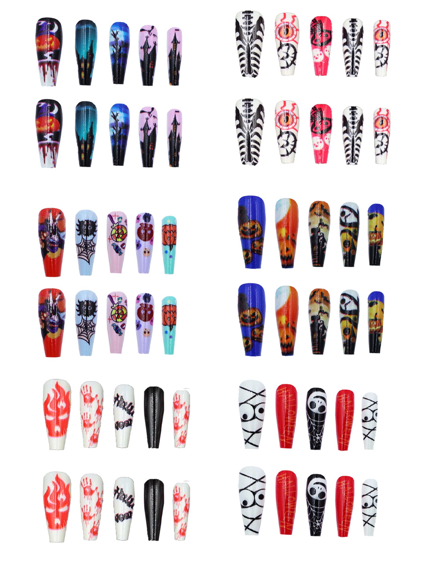 Uñas Postizas  – Estilo Halloween