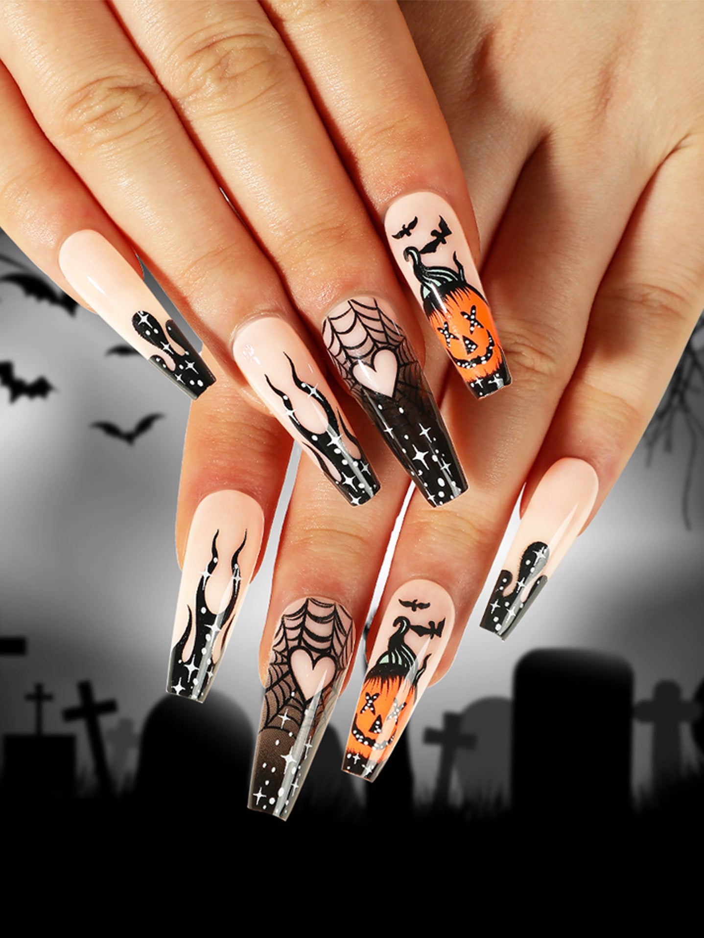 Uñas Postizas  – Estilo Halloween