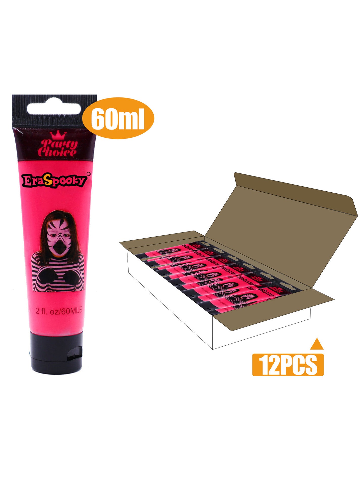 Pintura Facial para Halloween – 60ml (Caja de 12 unidades)