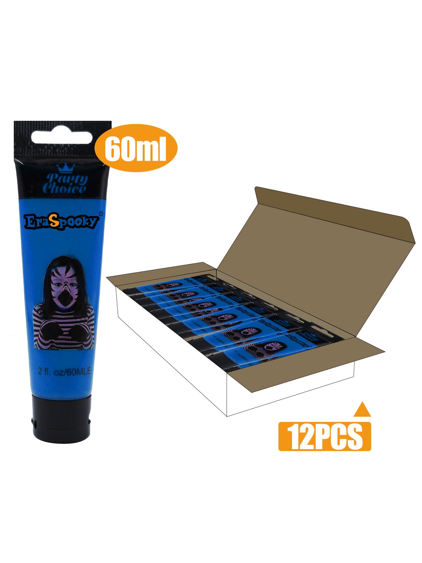 Pintura Facial para Halloween – 60ml (Caja de 12 unidades)