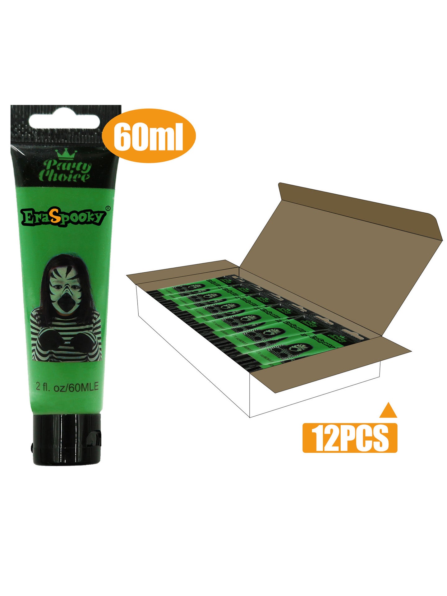 Pintura Facial para Halloween – 60ml (Caja de 12 unidades)